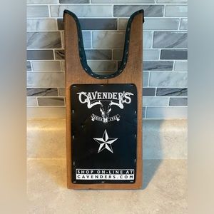 Vintage Cavender’s Boot Jack Puller - Wood and Leather